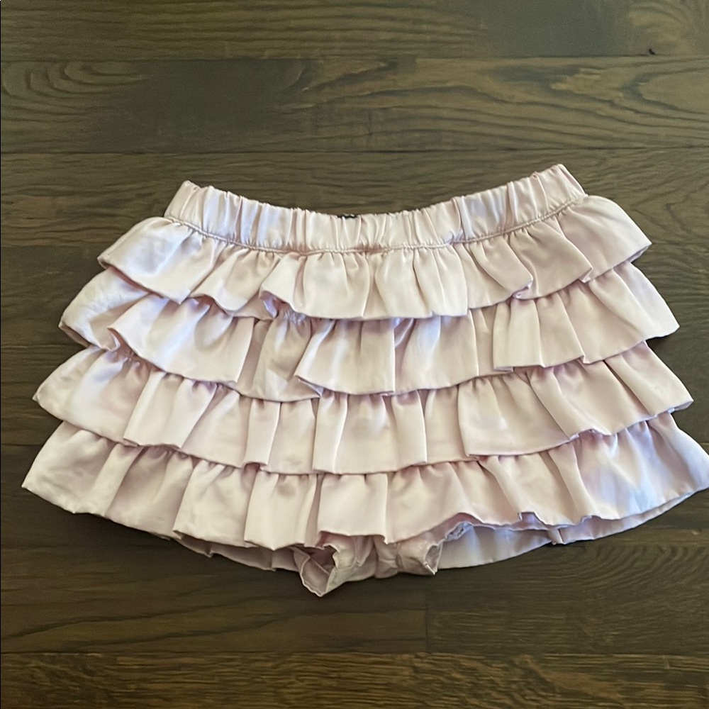 GAP Pink Ruffle Skirted Shorts